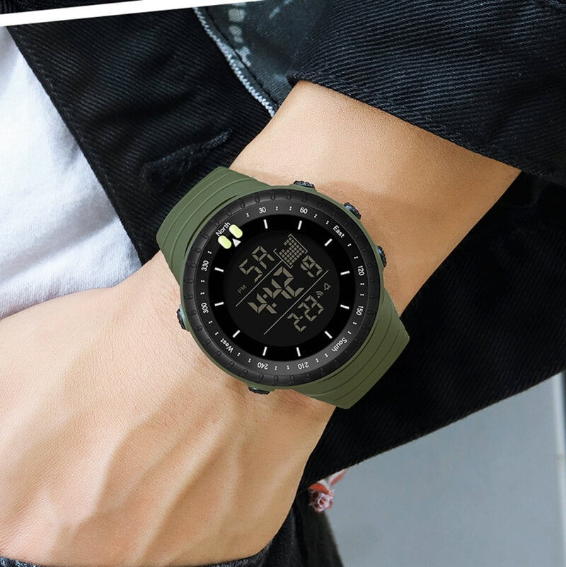 Findtime Digital Watches for Men│Skull Dial Waterproof Military Watch