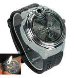 Cigarette Lighters Cool Unique Cigar Lighter Watch for Men Novelty Refillable Butane