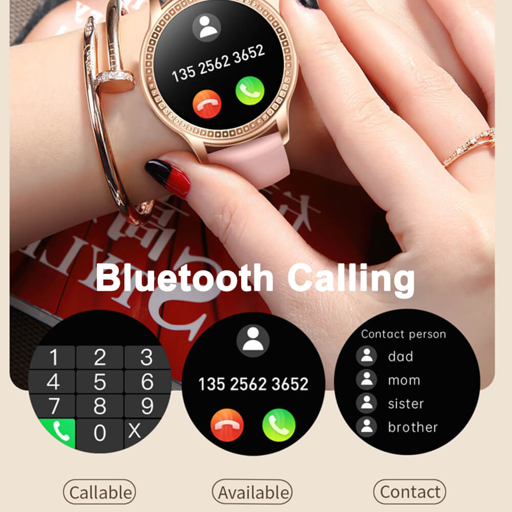 Findtime Bluetooth Call Smart Watch for Women for Blood Pressure Blood Oxygen Heart Rate Monitor