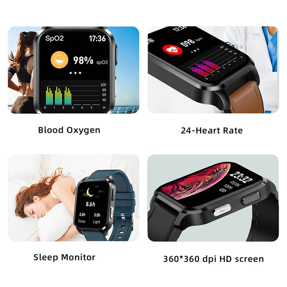 Findtime Smart Watch Monitor Body Temperature ECG PPG Blood Pressure Heart Rate Blood Oxygen