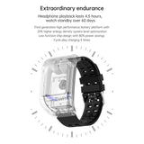 Findtime Smartwatch with Earbuds Blood Pressure Monitor Heart Rate Blood Oxygen