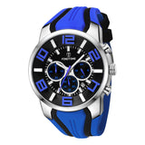 Men's Chronograph Watch with Luminous Unique Design Sport Watches Waterpoof Quartz Stopwatch