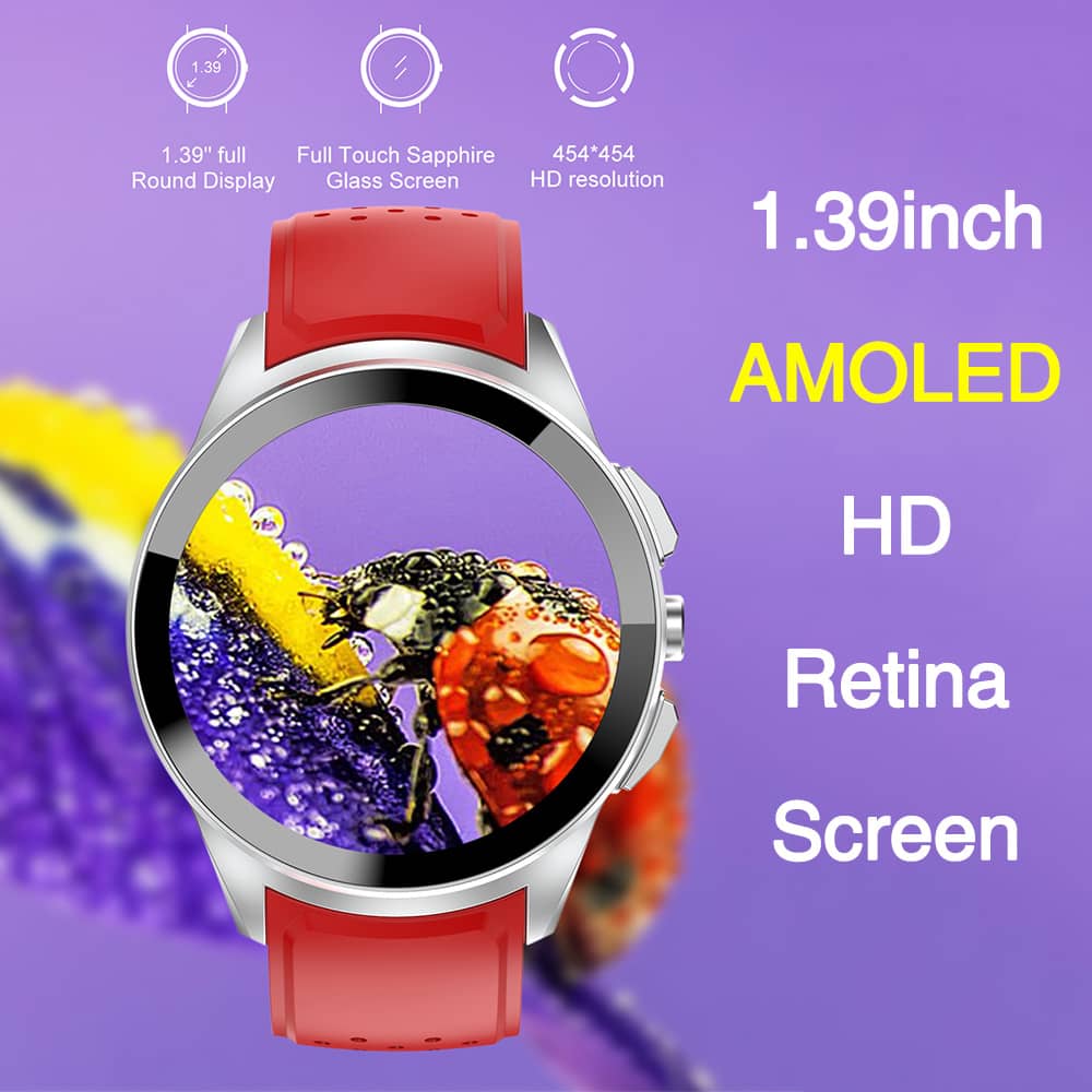 AMOLED 4G GPS Smart Watch Separate SIM Card HD Camera Blood Oxygen Heart Rate Monitor IP68 Waterproof Smart AI Assistant - Findtime
