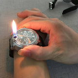 Cigarette Lighters Cool Unique Cigar Lighter Watch for Men Novelty Refillable Butane