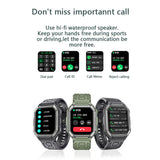 Findtime Military Blood Pressure Smart Watch Blood Oxygen Heart Rate with Bluetooth Calling