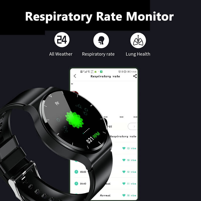 Findtime ECG Smart Watch Monitor Body Temperature Blood Pressure Heart rate Blood Oxygen Respiratory Rate
