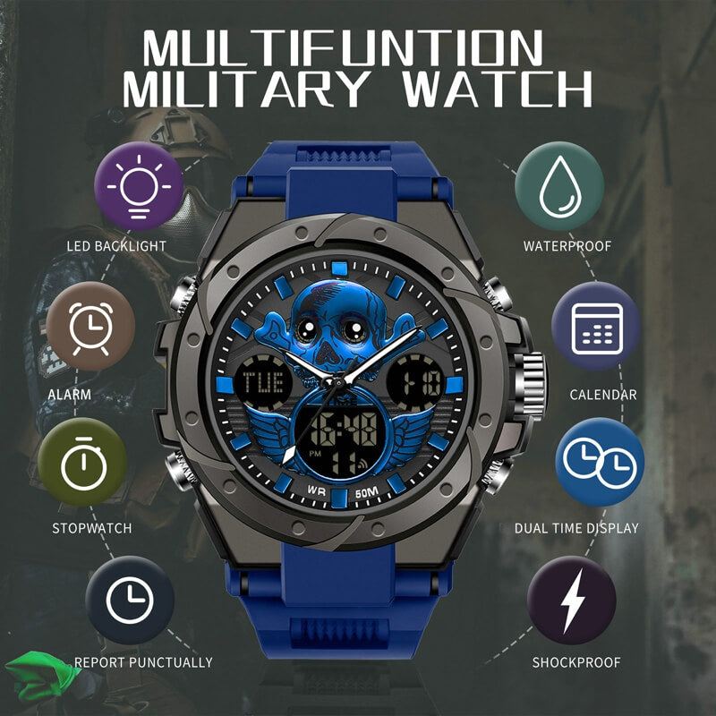 thumbnail image 2 of FANMIS Mens Fashion Minimalist Digital Quartz Watches Business Ultra-Thin Wristwatch Military Sports Watch Waterproof For Unisex Casual Outdoor Watch - Color Green Camouflage | Guatemala 2 of 12