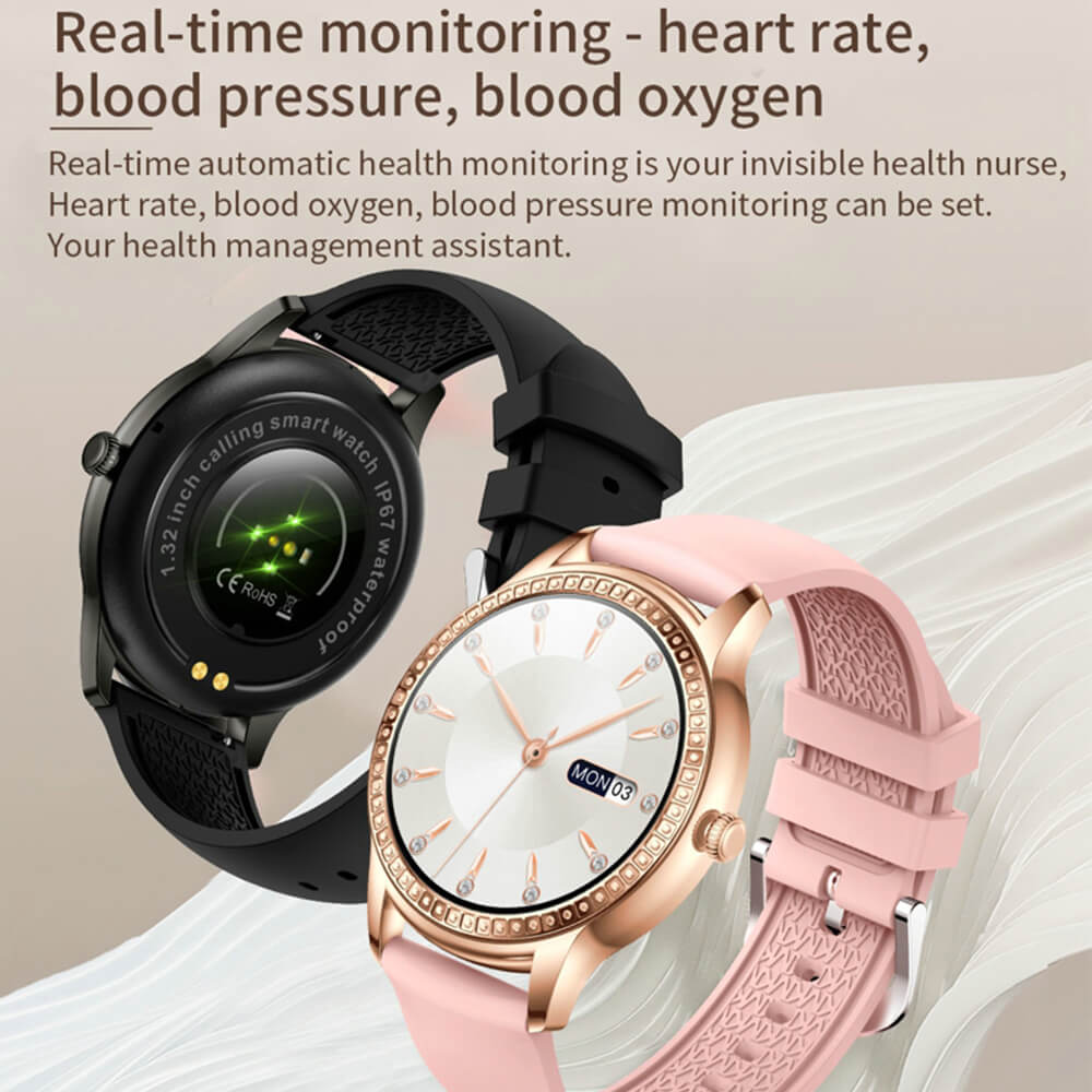 Findtime Bluetooth Call Smart Watch for Women for Blood Pressure Blood Oxygen Heart Rate Monitor