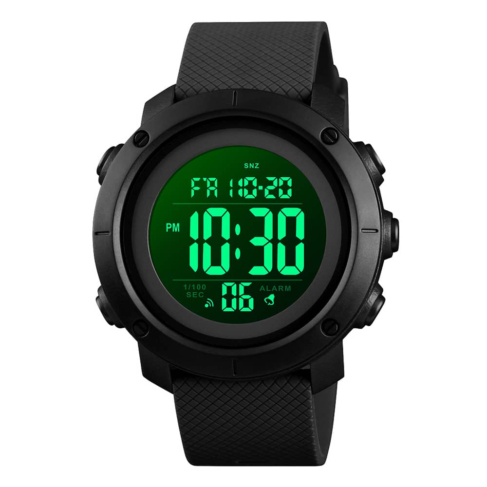 Big Digital Watch for Men with 5ATM Waterproof Luminous Stopwatch Alarm Date Week Display Findtime