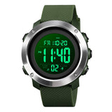 Big Digital Watch for Men with 5ATM Waterproof Luminous Stopwatch Alarm Date Week Display Findtime