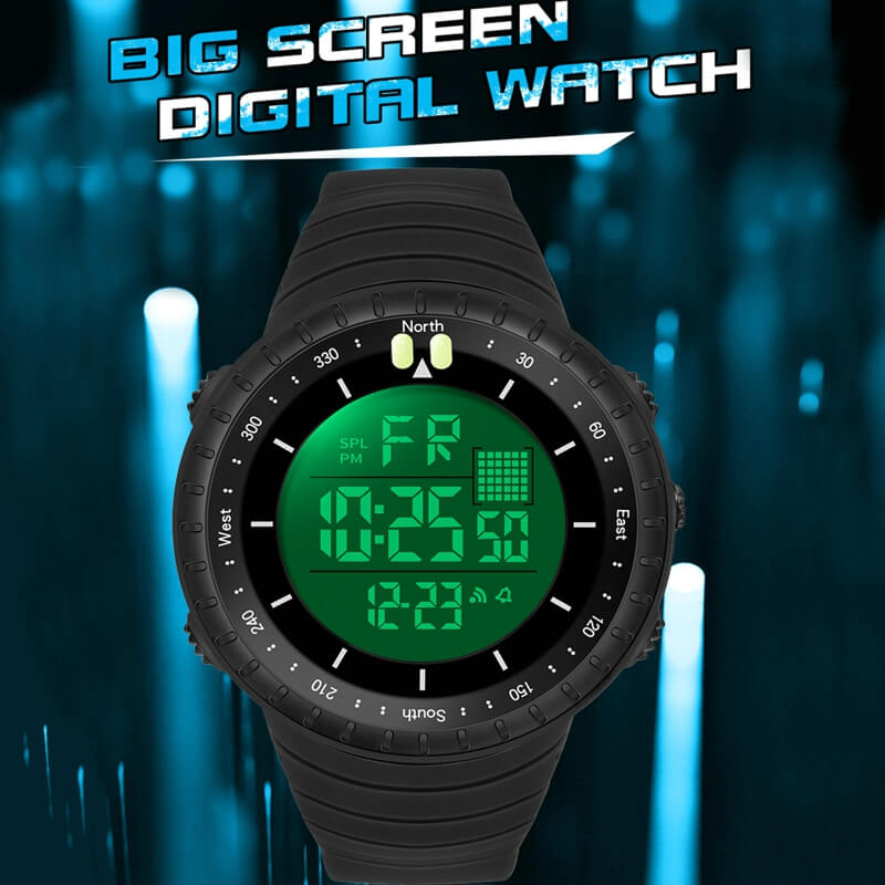Reloj Hombre Digital Marca Time SUMERGIBLE - 6 Meses De Garantia + ESTUCHE  / TM-21