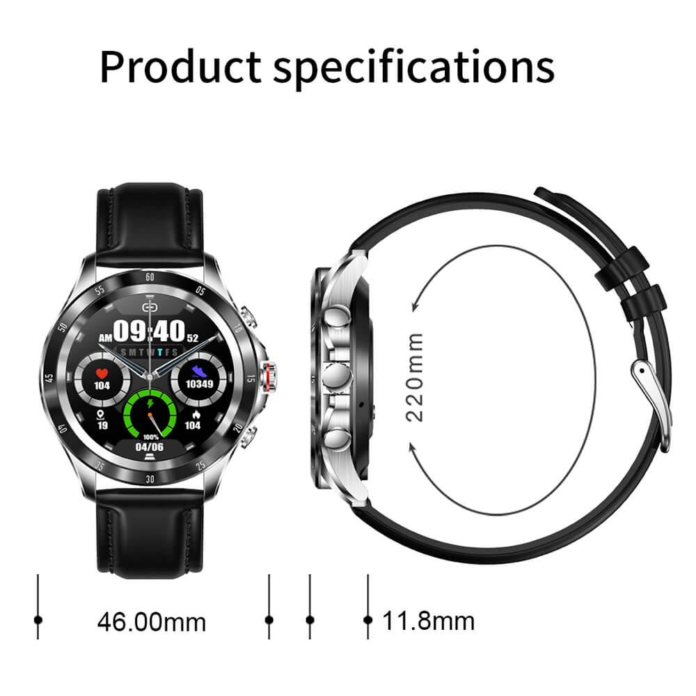 Reloj / smartwatch redondo s36 pro con base de carga magnética y correa  intercambiable de piel sintética / s36 pro – Joinet