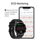 Bluetooth Call Smart Watch Stainless Steel ECG Monitor Heart Rate Blood Oxygen Monitor IP68 Waterproof - Findtime