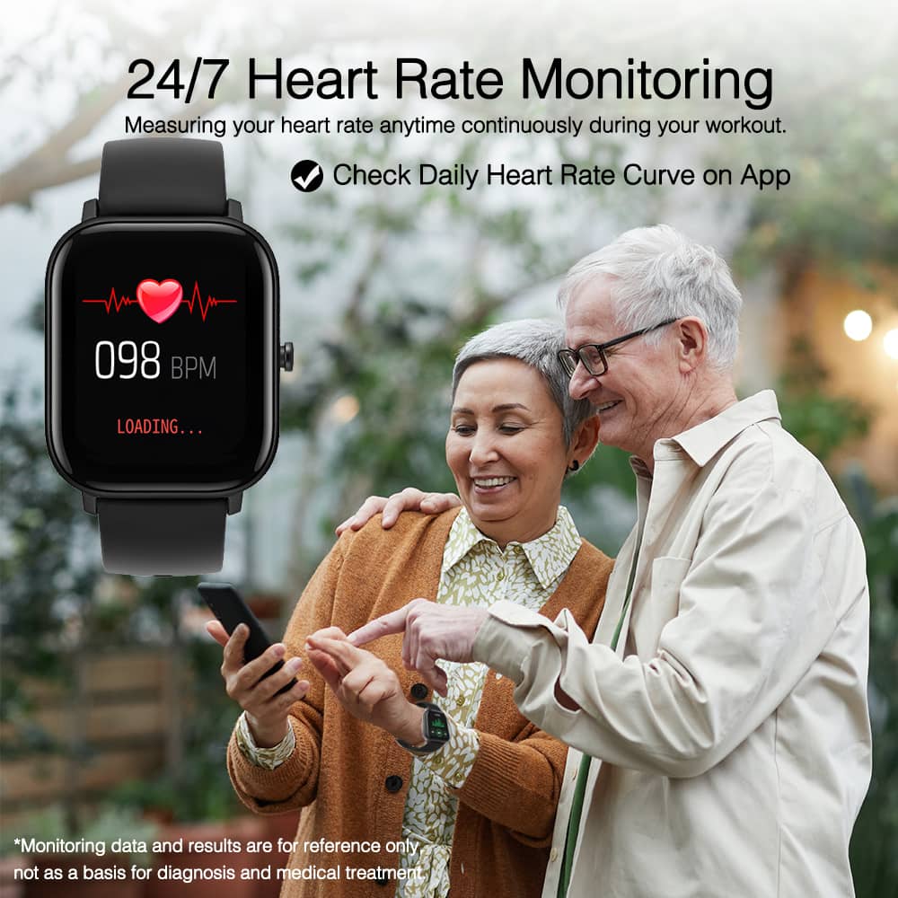 Fitness tracker with heart rate monitor