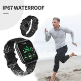 Fitness Tracker Blood Pressure Heart Rate Monitor Blood Oxygen Activity Pedometer Big Fitness Tracker Sleep Monitor for Women Men