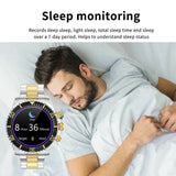 Findtime Smart Watch for Men Bluetooth Calling Heart Rate Blood Oxygen Monitoring Strainless Steel