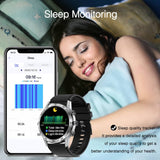 Bluetooth Call Smart Watch Stainless Steel ECG Monitor Heart Rate Blood Oxygen Monitor IP68 Waterproof - Findtime