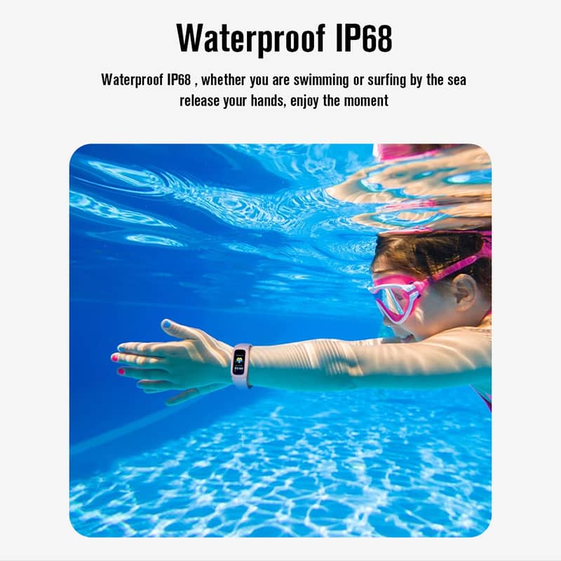 Findtime Kids Smart Watch IP68 Waterproof Heart Rate Monitor Blood Oxygen Body Temperature